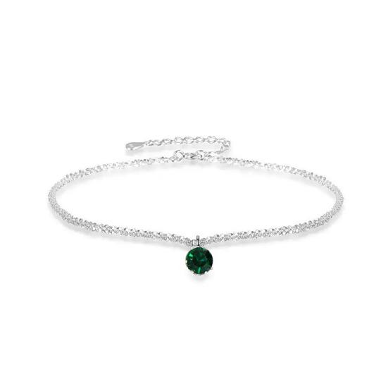 Cubic Zirconia Necklace Women Faux Necklace Dainty Sparkling Diamond Pendant Short Necklace Clavicle Chain Jewelry Gift