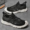 Fashion New Male Walking Flats Outdoor Travel Running Casual Shoes Summer Men's Mesh Sports Shoes Fashion Breathable Anti Slip Footwear