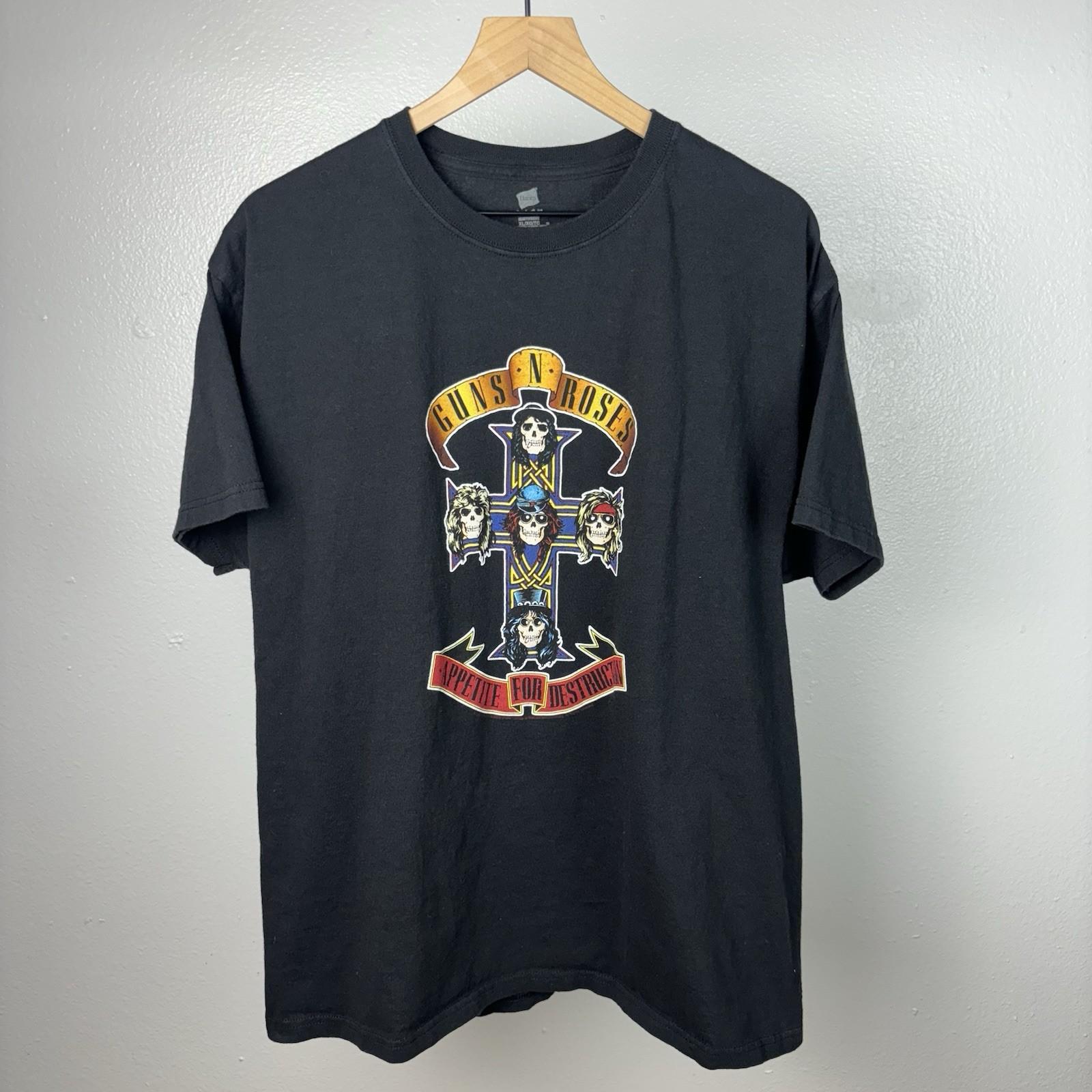 Vintage Y2K 2005 Guns N Roses Appetite For Destruction Size XL Tour Band Unisex T-Shirt S