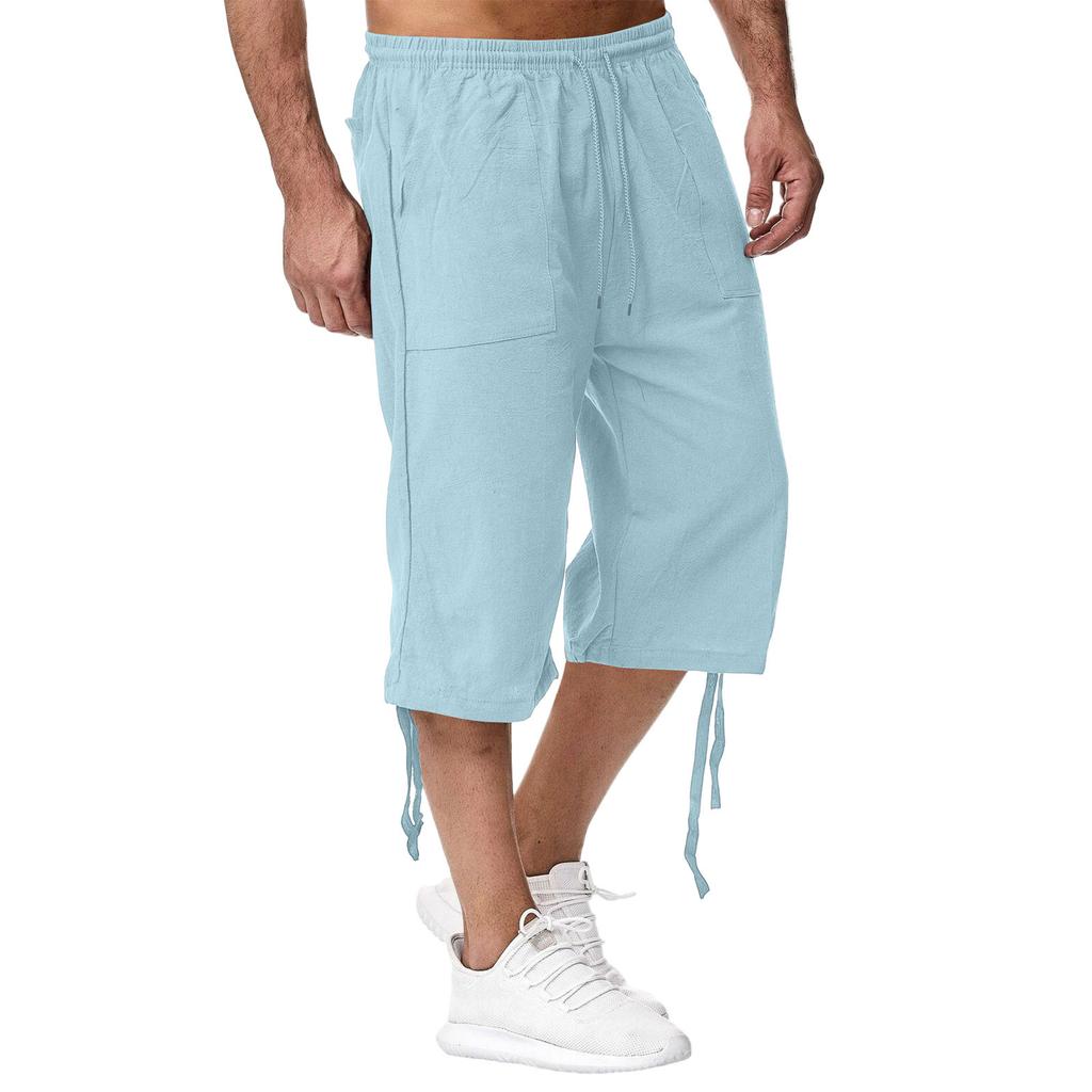 Men'S Casual Cotton And Linen Sports Pants, 70% Casual Pants