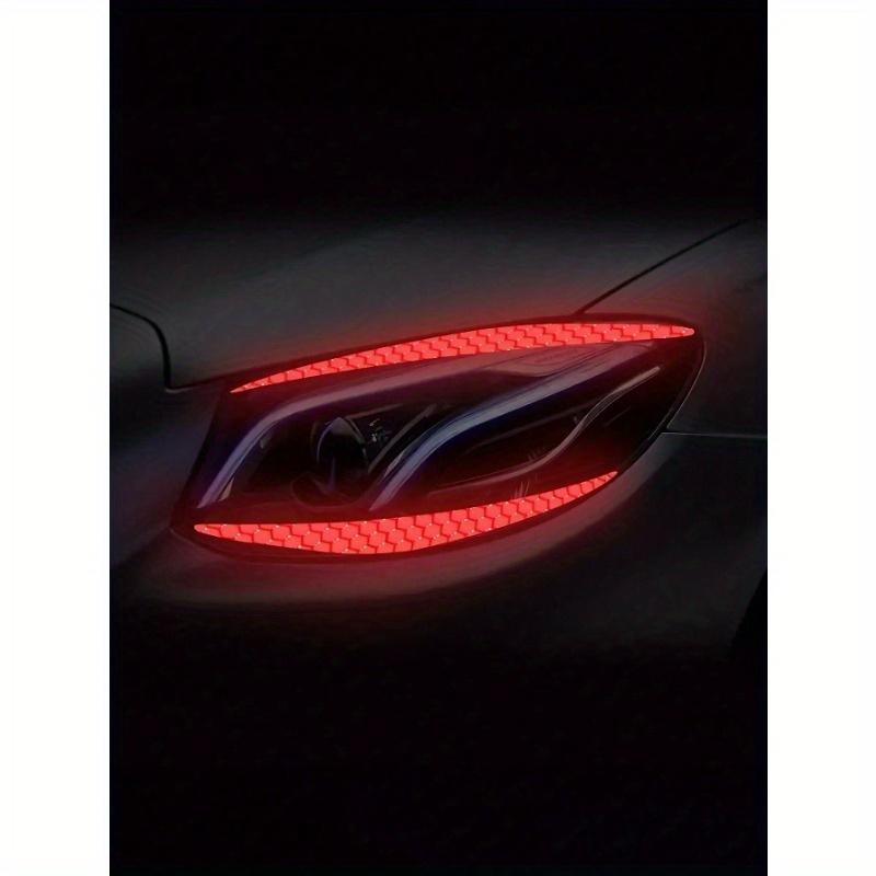 1 Pair Reflective Car Headlight Eyebrow Stickers