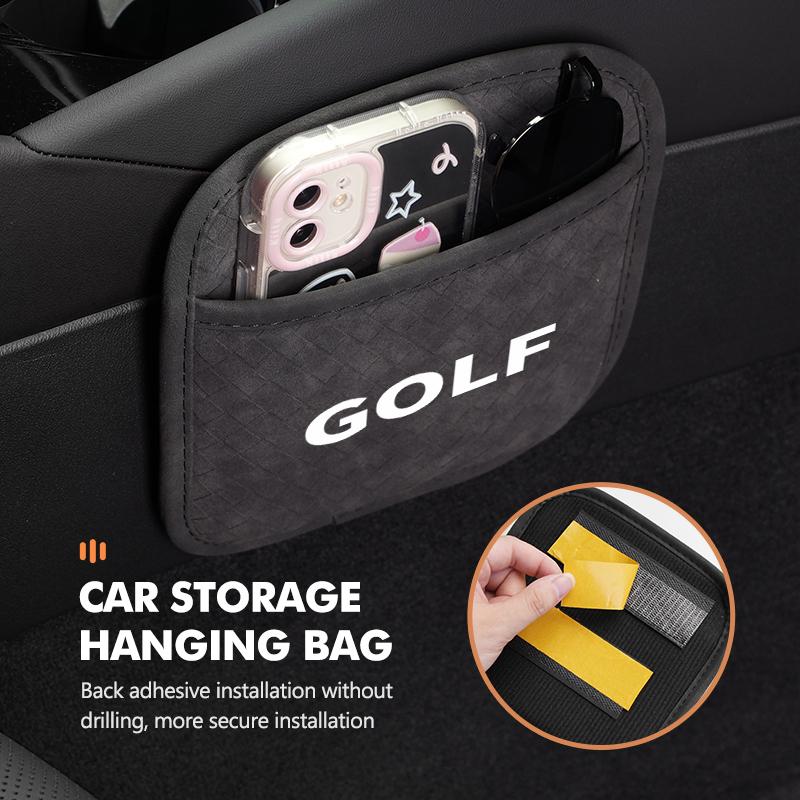TMBCU1 For Volkswagen VW Car Seat Back Storage Pocket Adhesive Type Keys Card Organizer Golf Jetta Passat mk4 mk5 mk6 CC B5 B6 B7 Golf