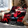 Harley Quinn Joker Pattern Blanket for Home Decoration, Bed, Sofa, Car Travel, Camping, Suitable for All Seasons, Birthday Christmas Gift