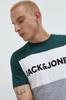 Y7850 Jack & Jones Cotton T-Shirt Men's Logo Blocking S