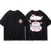 Adult and Children Kirby Cartoon Expression Funny Print Pure Cotton Personalized ParentChild and Best Friend Short Sleeve