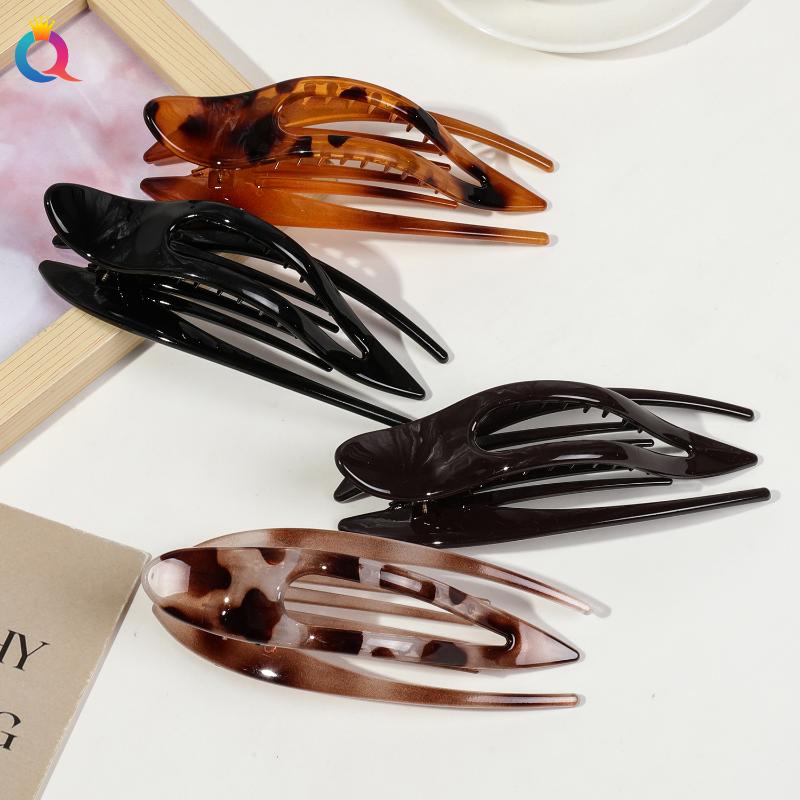 1Pcs Fashion Acrylic Hairpin Duckbill Hair Claw Crab Barrette Hair Clip For Women Ponytail Hairgrip Girls Hair Accessories