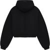 Fear of God Essentials Fleece Cropped Hoodie Black Women Tops 192HO247350FW