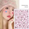 Bunter Herzform Diamant Edelstein Aufkleber 3D Gesicht Strass Tattoo Lidschatten Aufkleber für Festival Party Bühne Körper Make-up Bling