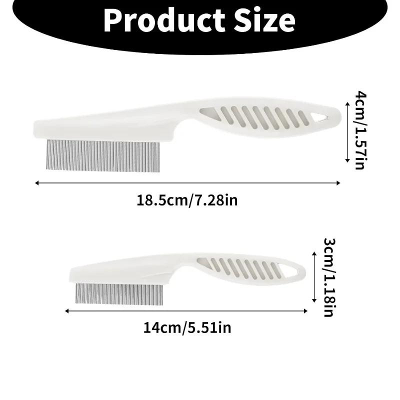 Pet Hair Comb Flea Comb Pet Hair Shedding Comb Care Comb Cat Dog Hair Brush Hair Grooming Comb Dog Portable Cat Grooming Comb