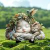 Artificial Fairy Garden Art Sculpture Cute Garden Floor Plugs Crafts Garden Stake Statue  Courtyard