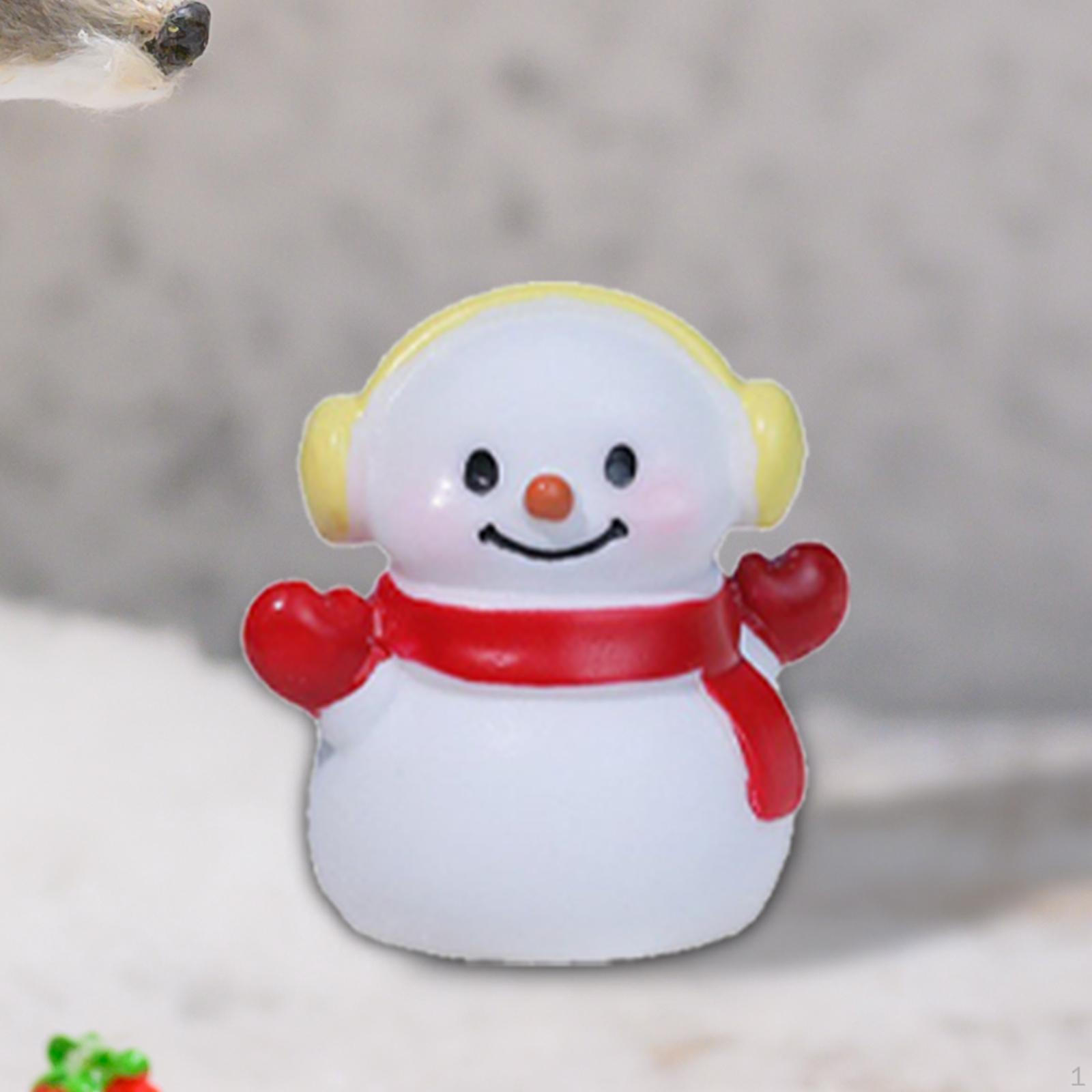 

Микро Рождественская Статуя Снеговика Миниатюрная Фото Реквизит Рождественское Украшение Стола для Фестиваля Style F