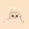 5Pieces Black Frame Glasses Mini Doll Accessory Doll Photo Props Round Square Frame Glasses Miniatures Doll House Props