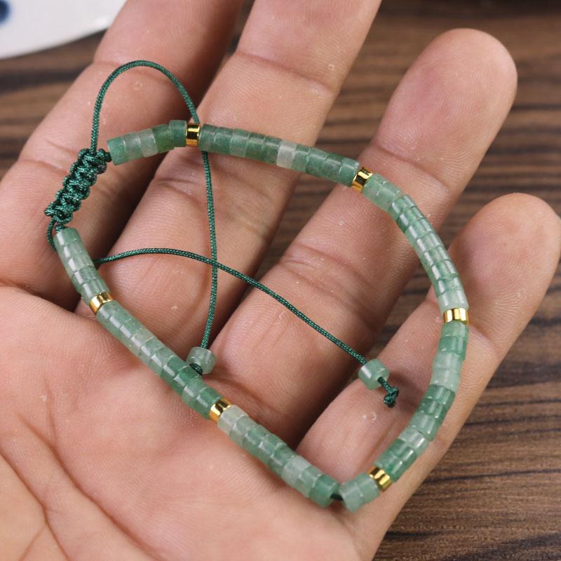 Aventurine Handmade 4mm Tibetan Beads Healing Calming Minimalist Women Bracelet