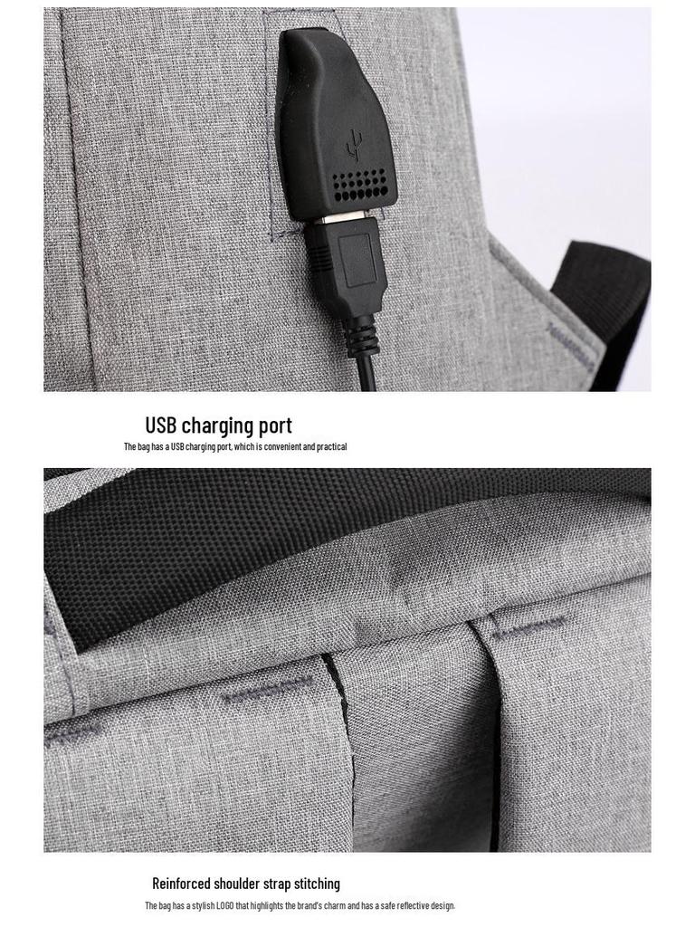 Men's Large Capacity Business Laptop Backpack for Travel and School