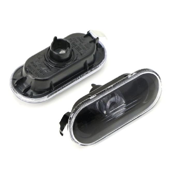 Black Euro Fender Side Marker Lamp For VW MK4 Golf GTI R32 Jetta Bora, B5 Passat