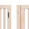 9 Piece Foldable Dog Gate 450 cm Poplar Wood