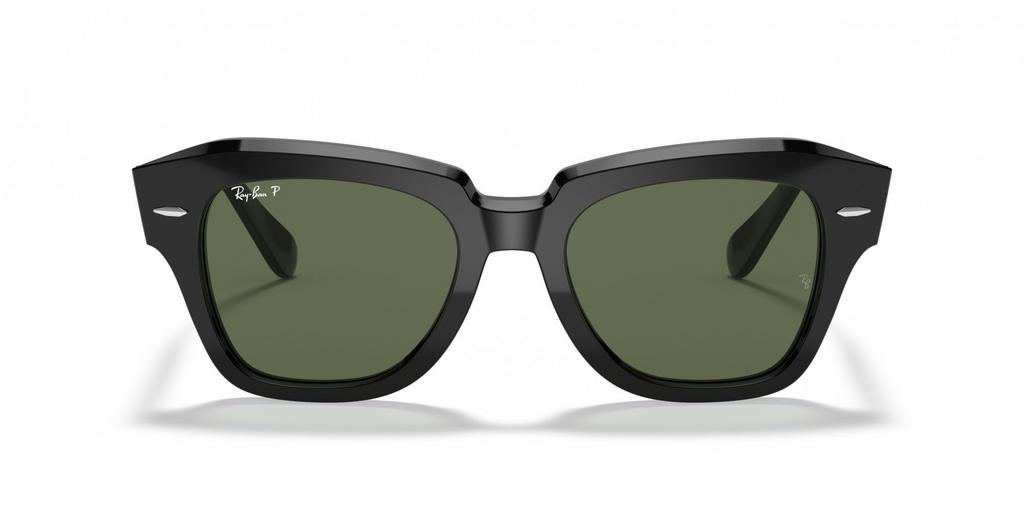 Sunglasses 0RB2186 STATE STREET BLACK Japan 49 [Ray-Ban] 901/58 (Black) (FREE Size)