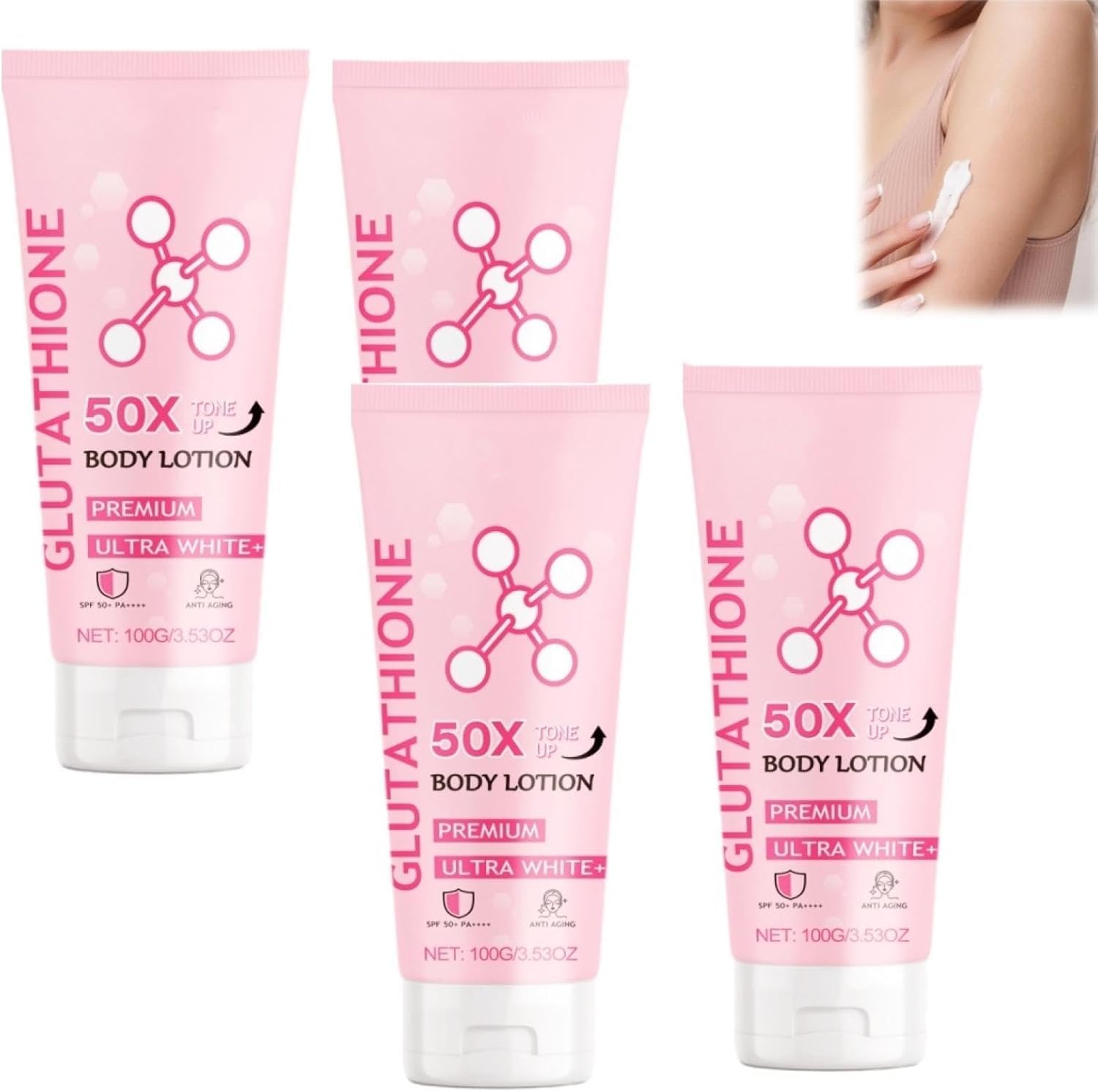 

Глутатион 50x Тонирующий для тела Глутатион для тела Значительно улучшает Для всего Элегантный Портативный Лосьон, Лосьон, Прозрачность кожи, Увлажняющий, Тело,