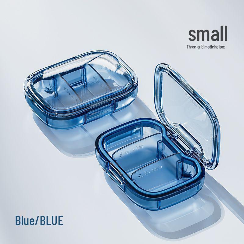 Compact Daily Pill Organizer for Three Meals - Portable Medicine Dispensing Box