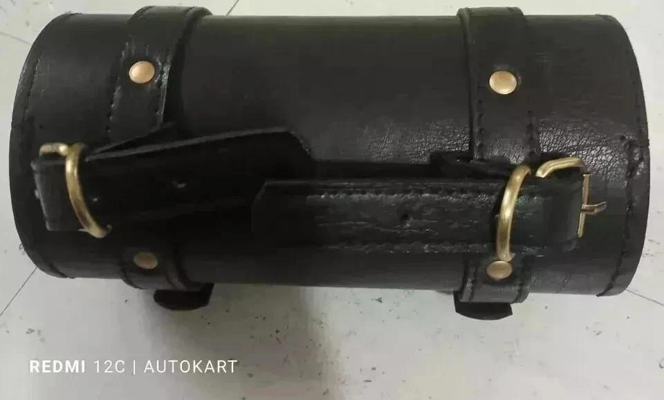 Share PURE LEATHER TOOL BAG ENGRAVED FIT FOR HARLEY DAVIDSON MOTORCYCLE IN BLA