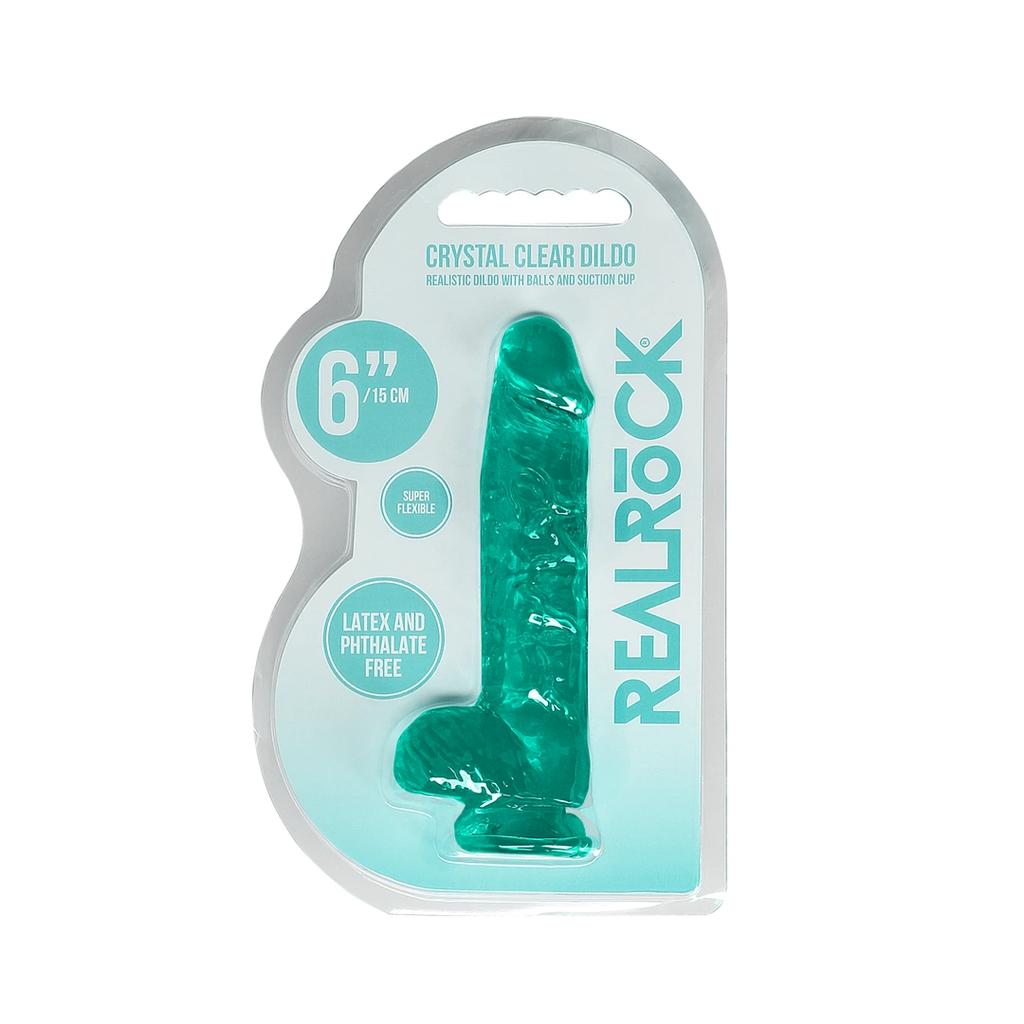 RealRock - Realistic dildo with balls 15 cm
