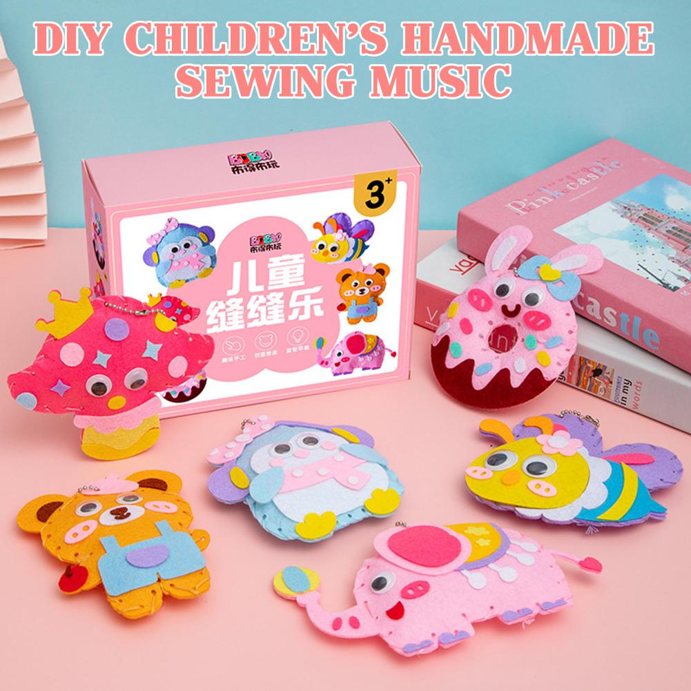 DIY Sewing Kit For Kid Portable DIY Felt Sewing Craft Kit Birthday Present