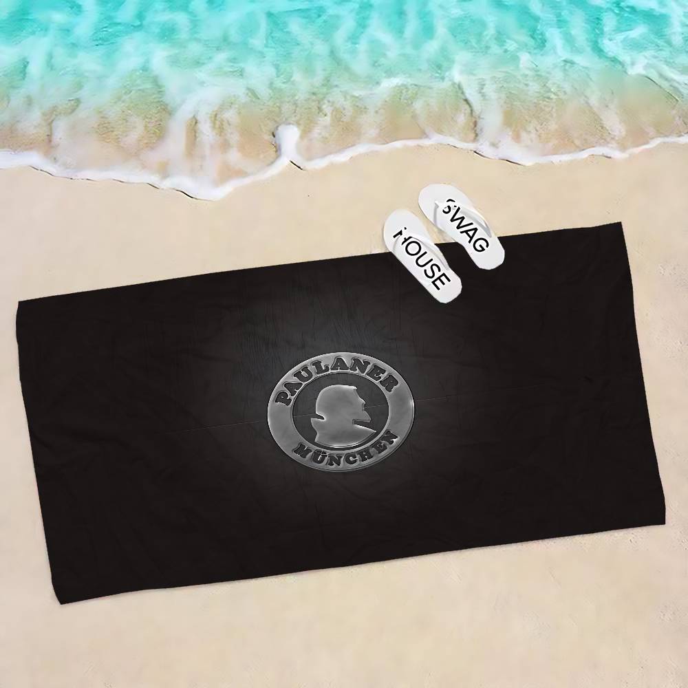 German Beer P-Paulaners Microfiber Beach Towel Absorbent Quick Dry Soft Yoga Swimming Resort Mountain Climbing Towel