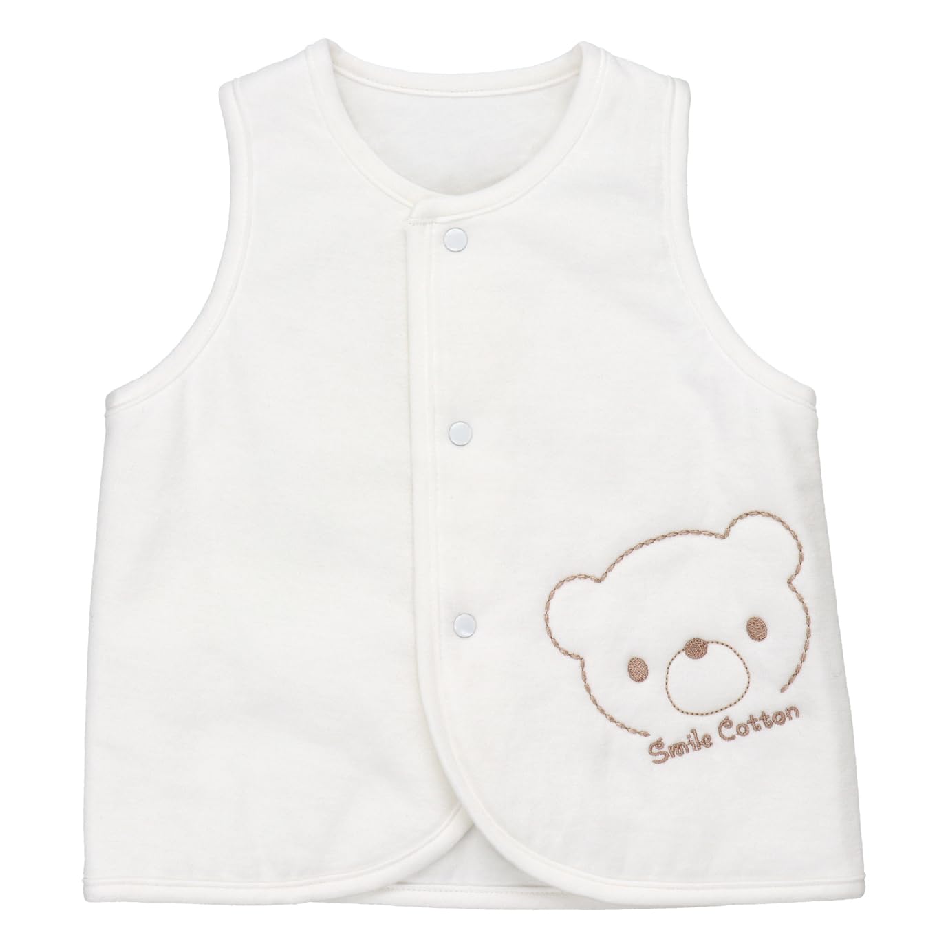 

Жилет Smile Cotton Natural Bear Off White Сделано в Японии [Baby Castle] 60-80