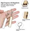 Flat Aluminum Alloy Dual Frequency Survival Whistle Double Tube Outdoor Survival Survival Whistle Equipment Equipped Tool