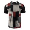 Summer Men's 3D Printed Crew Neck T-Shirt Fashion Versatile Breathable Trend Casual