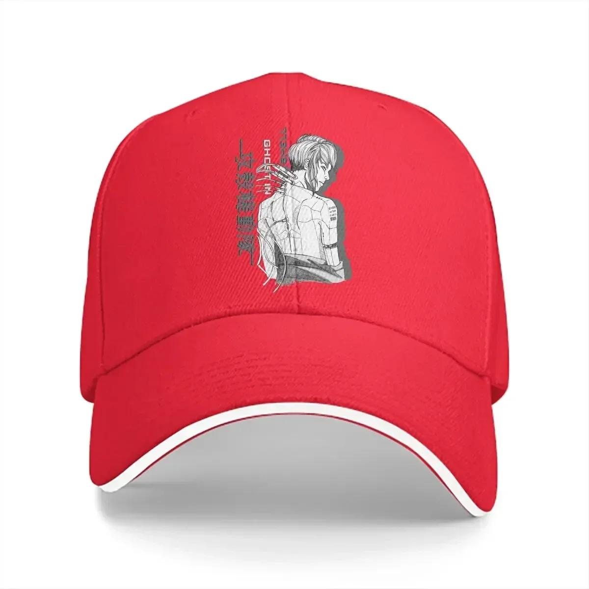 

Summer Cap Sun Visor Major Motoko Hip Hop Caps Ghost in the Shell Peaked Hats 56-58cm