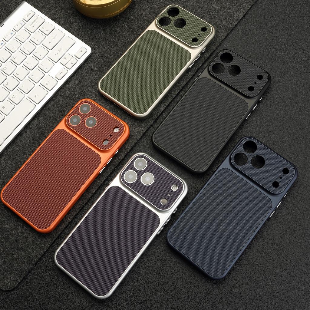 Trådlös Laddning Magnet Tyg Stort Telefonfodral för iPhone 17 16 15 14 13 12 Pro Max Förvandlas till utseendet av 17 Pro Max Fodral