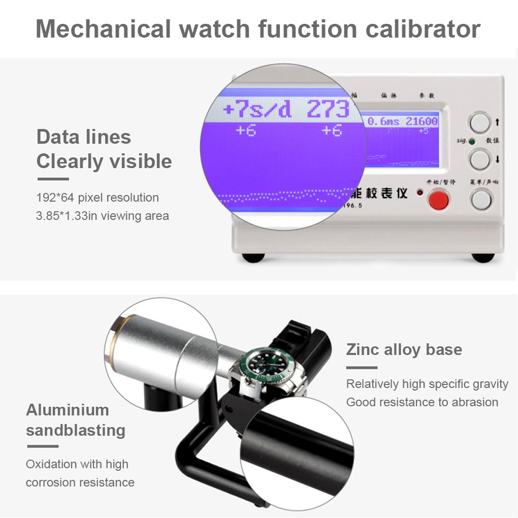 Professional Practical Timegrapher Mechanical Watch Tester Adjustable Wear-resistant Repairing Tool Meter Calibrator