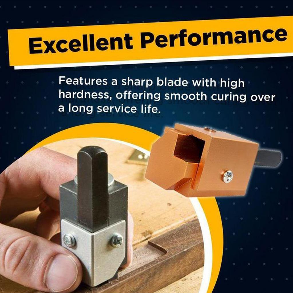 Carpentry Right Angle Punch Square Chisel Door Lock Point Woodworking Tool