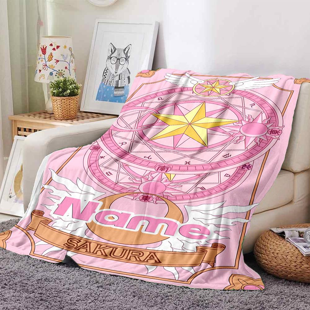 Customiz Name Personality Sailor Moon Blanket Soft &Warm Sofa Office Bed Travel Lunch Break Blanket, Gift Suitable All Seasons