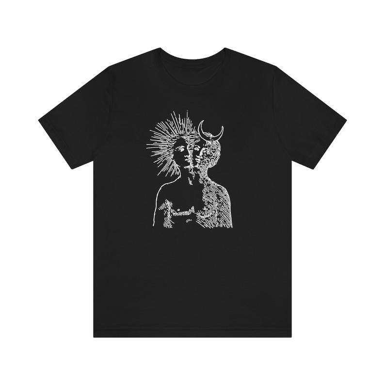 

230 Gsm 100% Cotton Rebis Alchemical T Shirt XXS чорний