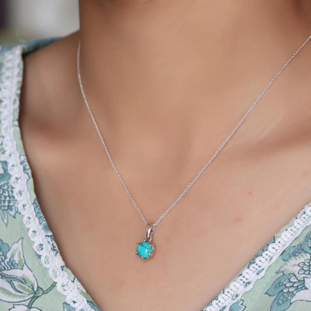 Turquoise Jewelry Set, 925 Sterling Silver, Dainty Jewelry, Gift For Her, Women Jewelry
