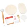 10.2in Round Dough Rising Proofing Basket Stainless Steel 8.7in Oval Cane Sourdough Basket