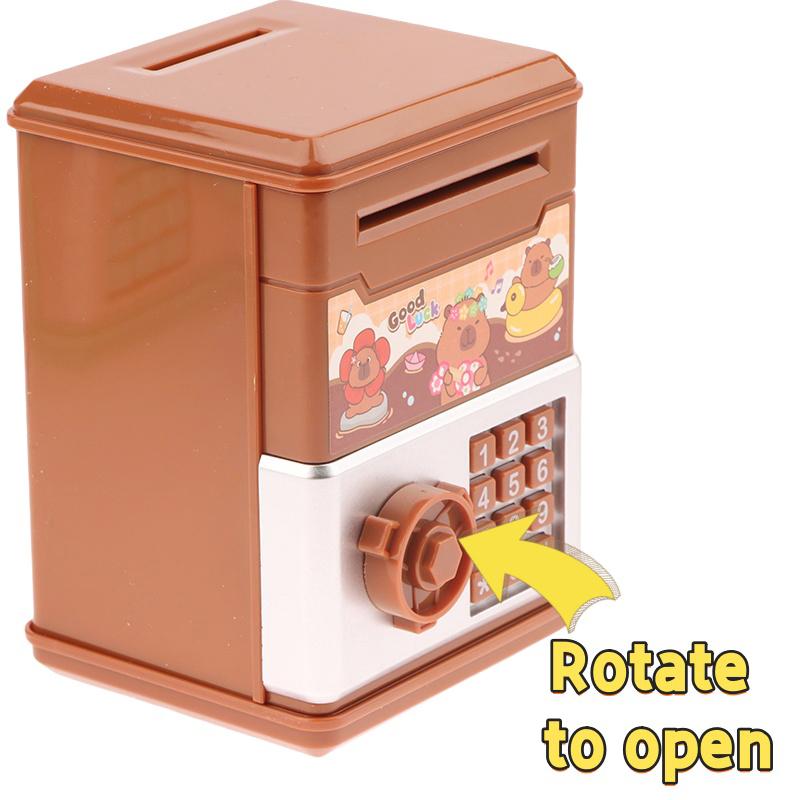 1 Piece Kawaii Kapibala Creative Savings Bank Children's Storage Piggy Bank Girl Heart Cute Toy Birthday Gift