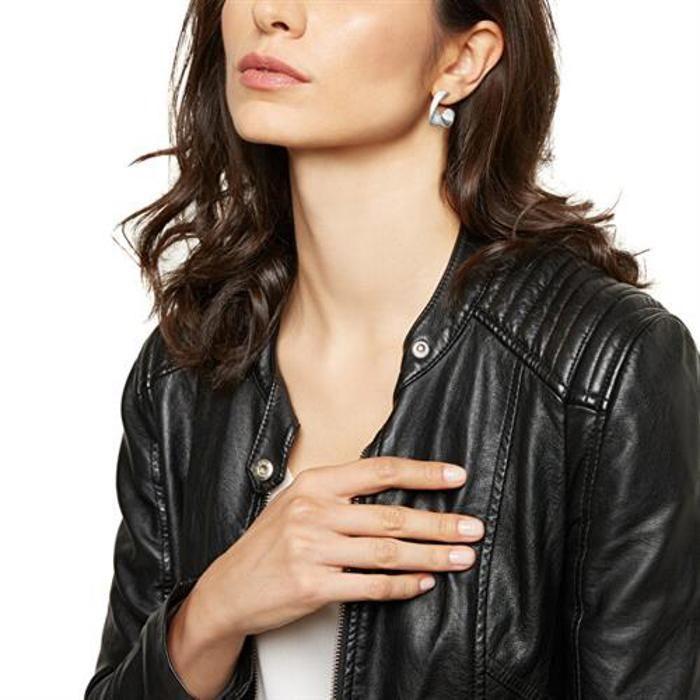 Boucles d'oreilles - Breil - TJ3465 - Acier - Design torsadé - Longueur 2,3 cm