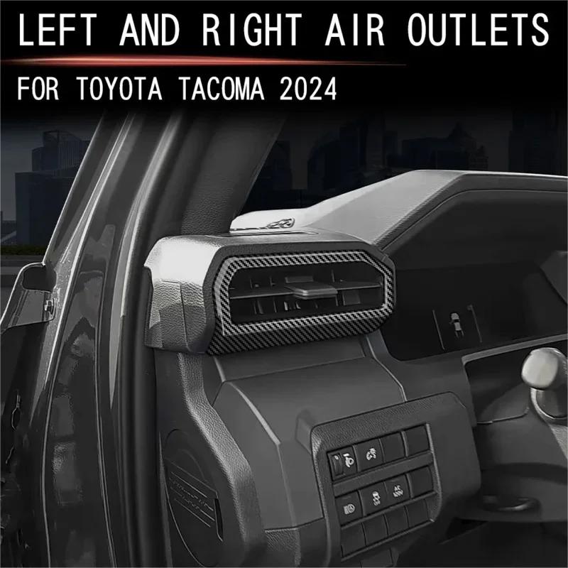 ABS Carbon Fiber For Toyota Tacoma 2024-2025 Central Control Trument Panel Steering Wheel Door Handle Interior Accessories