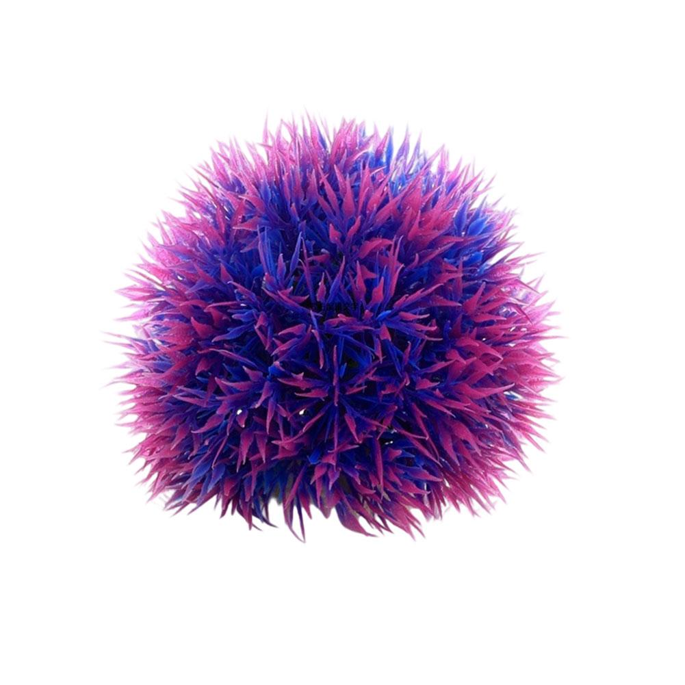 Artificial Aquatic Plant Colorful Pinecone Ball Aquarium Grass Ornament Decorative Ball Terrarium Aquascaping Decor Ornament for Fish Tank