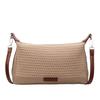 2025 New Fashion Handmade Knitted Women Beach Shoulder Bag Casual Versatile Boho Chic Handbag Retro Square Crossbody Purse