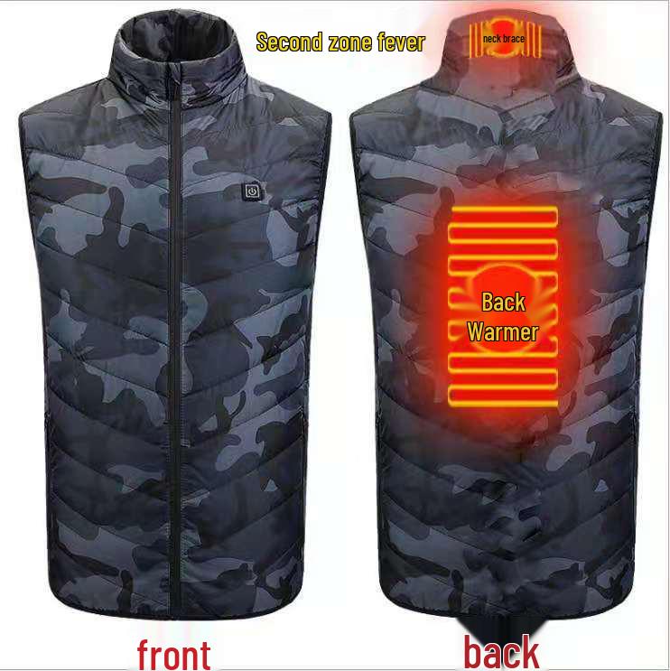 Men's USB-Charged Multi-Zone Intelligent Heating Vest - Constant Temperature