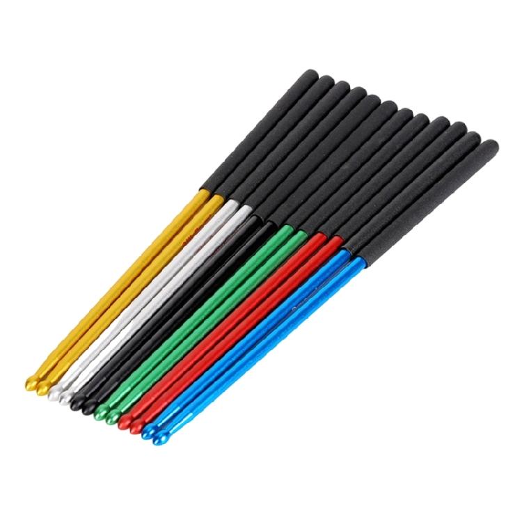 High Performances Drum Sticks Aluminum Construction Antislip Precisions Balanced Suitable for Various Music Styles