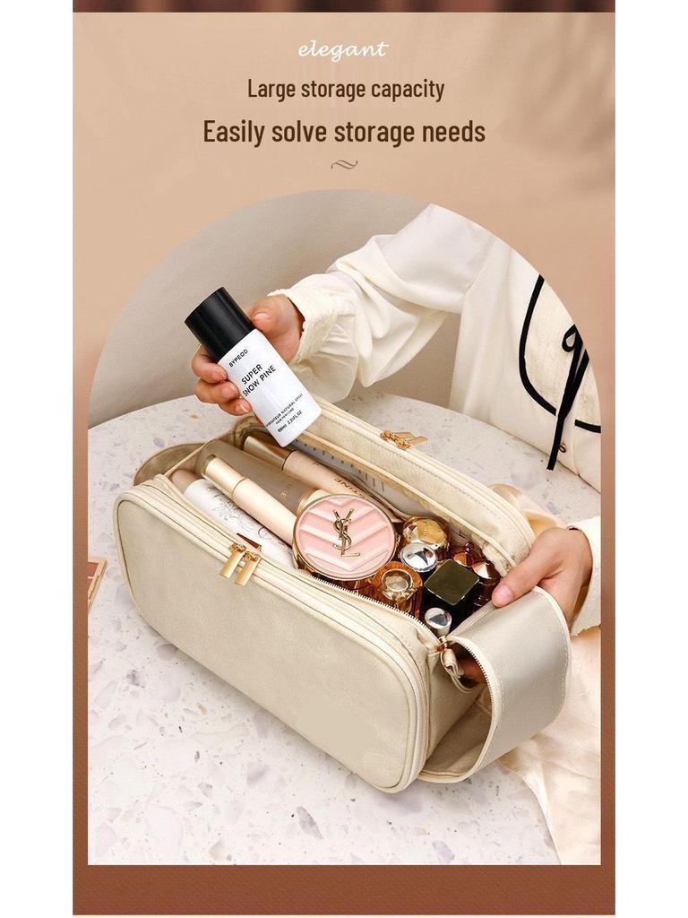 Xiaohongshu Popular Large-Capacity Double-Opening Travel Makeup and Toiletry Bag