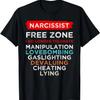 Camiseta de Concienciación Zona Libre de Narcisistas Narcisistas Apoyo al Superviviente