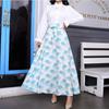 Spring new women's skirt digital printing pendulum dress