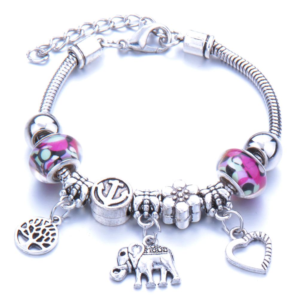 Süßes Haustier-Thema Tieranhänger Armband mit Zinklegierung Hummerverschluss Modeschmuck
