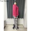 Women Pajama Set, Plus Size Milk Silk Long Sleeve Pants Set Letter Print Casual Home Loungewear For Spring Autumn